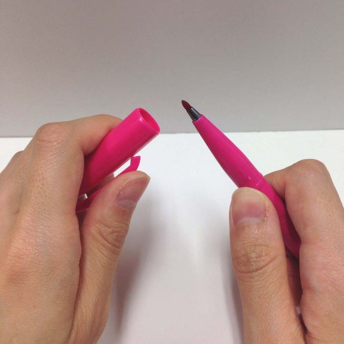 Pentel S520-Pd Signature Pink Water-Based Pen Set - Pack of 10-Kiichin - The #1 Place for Japanese Goods in Your Hand!
