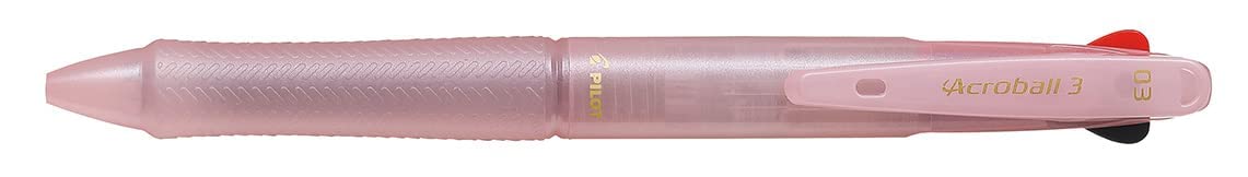 Pilot Acroball 3-Color 0.3mm Pearl Coral Pink Ballpoint Pen Bkab40Mfpcp-Kiichin - The #1 Place for Japanese Goods in Your Hand!