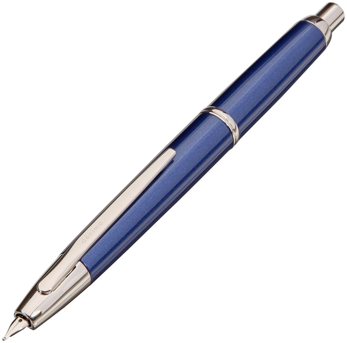 Pilot Capless Decimo Dark Blue Mica Medium Nib Fountain Pen FCT15SRDLM-Kiichin - The #1 Place for Japanese Goods in Your Hand!