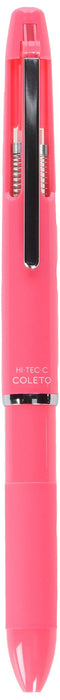 Pilot 4-Color Multifunctional Hitech C Colleto 500 Pen Coral Pink Body-Kiichin - The #1 Place for Japanese Goods in Your Hand!