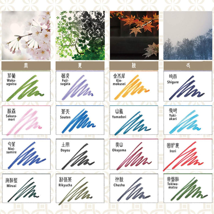 Sailor Fountain Pen with Shikiori Izayoi No Yume Doyo Bottle Ink Model 13-1008-206-Kiichin - The #1 Place for Japanese Goods in Your Hand!