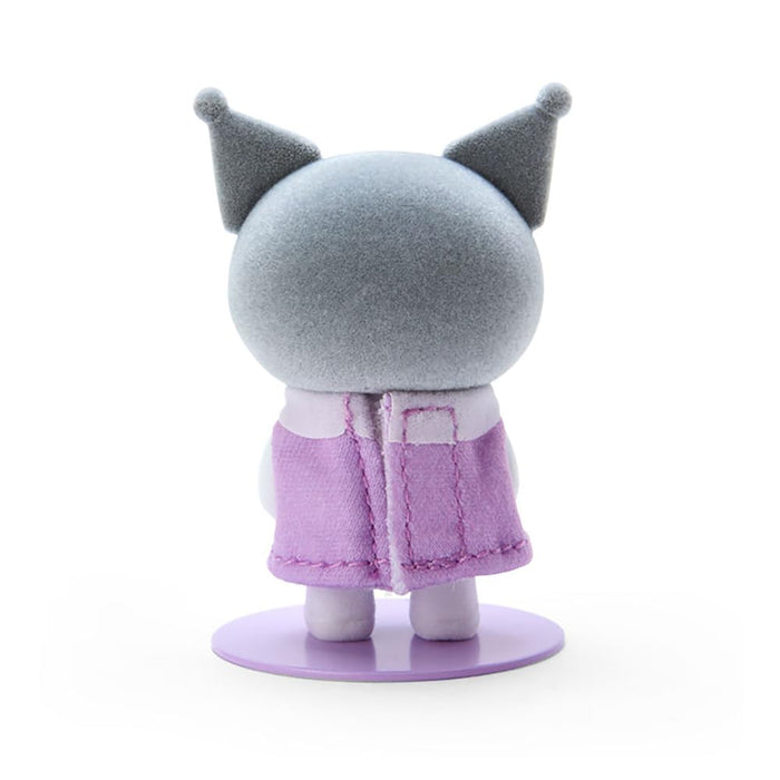 Sanrio Kuromi Mini Flocky Dress-Up Doll - Sanrio Pitatto Friends Kuromi-Chan 6.8x3.6x3cm 604321-Kiichin - The #1 Place for Japanese Goods in Your Hand!