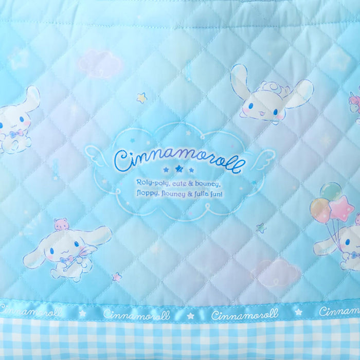 Sanrio Cinnamoroll Quilted Children's Tote Bag with Loop and Name Space-Kiichin - The #1 Place for Japanese Goods in Your Hand!