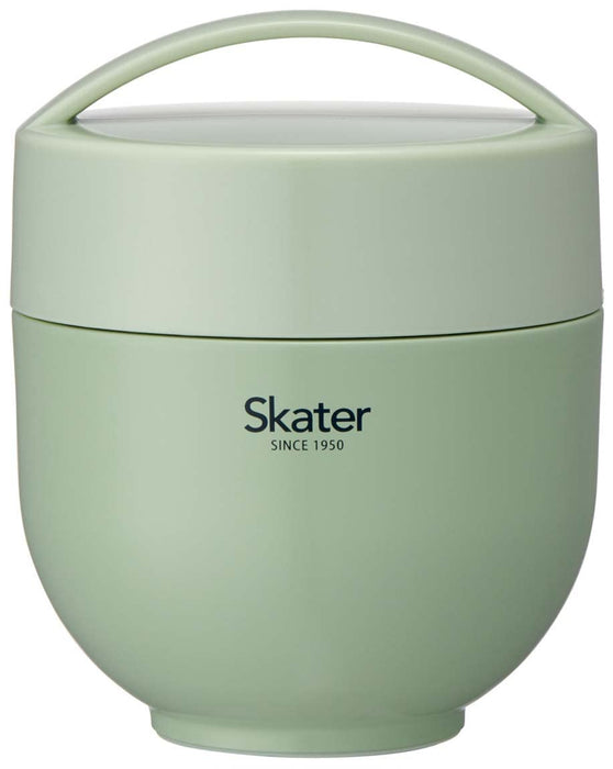 Skater Japan Thermal Lunch Box Bowl 540Ml - Dull Green LDNC6AG-Kiichin - The #1 Place for Japanese Goods in Your Hand!