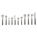 Nihon Yoshokki 19Cm Dessert Fork W/ Black Handle & 4 Tines - Made In Japan-Kiichin - The #1 Place for Japanese Goods in Your Hand!