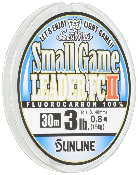 Sunline Saltymate Small Game Leader FC II Fluorocarbon 30M 0.8 3Lb Clear-Kiichin - The #1 Place for Japanese Goods in Your Hand!