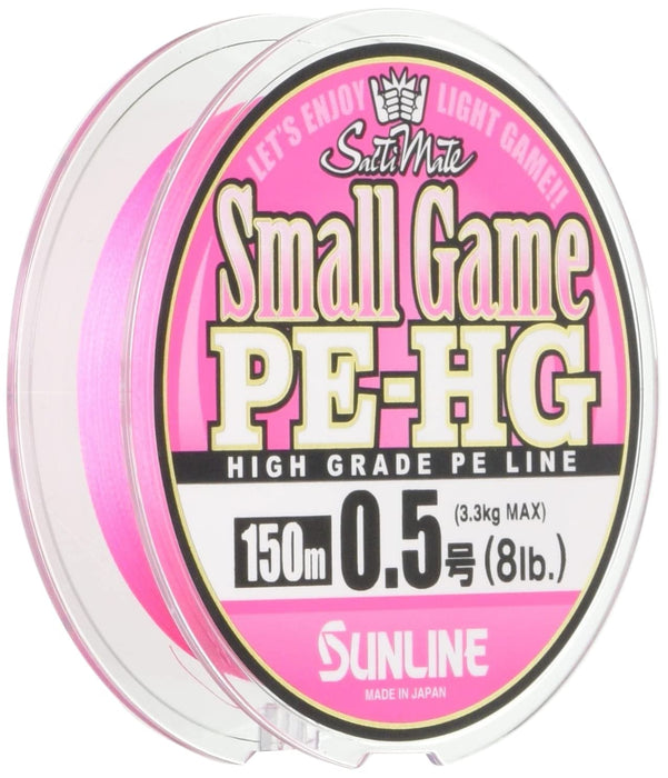 Sunline Pe Line Salty Mate Small Game Hg 150M 8Lb Sakura Pink-Kiichin - The #1 Place for Japanese Goods in Your Hand!