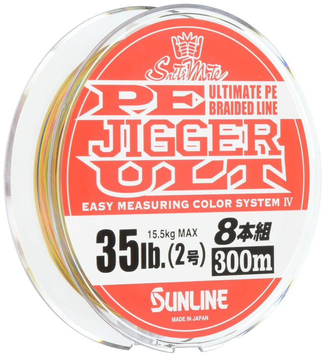 Sunline Pe Line Saltymate Jigger Ult 8-Piece 300M No. 2 35Lb Premium Braided Line-Kiichin - The #1 Place for Japanese Goods in Your Hand!