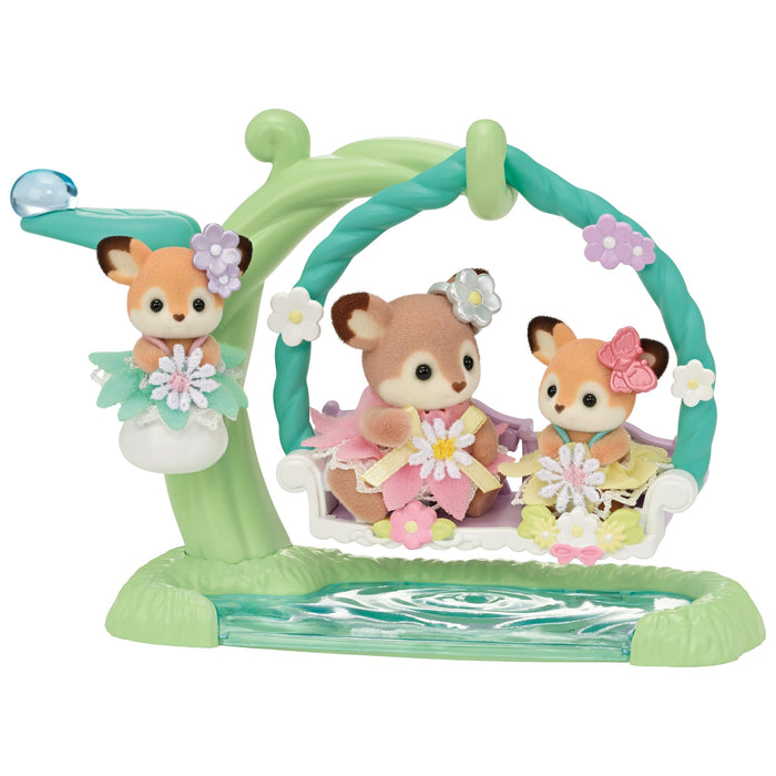Epoch Sylvanian Families Deer Waterside Swing Set St Mark Certified Dollhouse for Age 3+-Kiichin - The #1 Place for Japanese Goods in Your Hand!