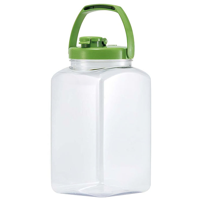 Takeya Japan 4L Square Fruit Liquor Bottle with Handle - Premium Quality for Refreshing Beverages-Kiichin - The #1 Place for Japanese Goods in Your Hand!