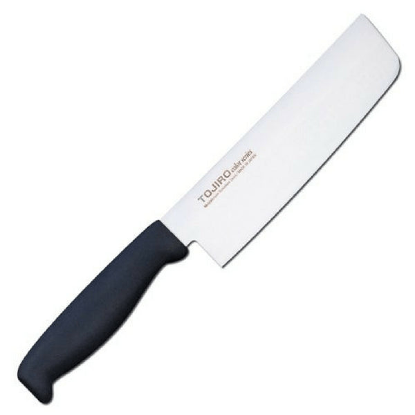 Tojiro Color MV Nakiri Knife - Black Elastomer Handle-Kiichin - The #1 Place for Japanese Goods in Your Hand!