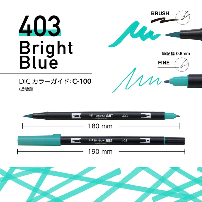 Tombow Dual Brush Pen Tropical 10 Color Set AB-T10CTR-Kiichin - The #1 Place for Japanese Goods in Your Hand!