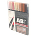 Tombow Dual Brush Pen Set Portrait 12 Color Assortment AB-T12CPO-Kiichin - The #1 Place for Japanese Goods in Your Hand!