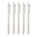 Tombow Monograph Light Ballpoint Pen 0.5mm Black Ink Smoky White Shaft 5 Pack-Kiichin - The #1 Place for Japanese Goods in Your Hand!