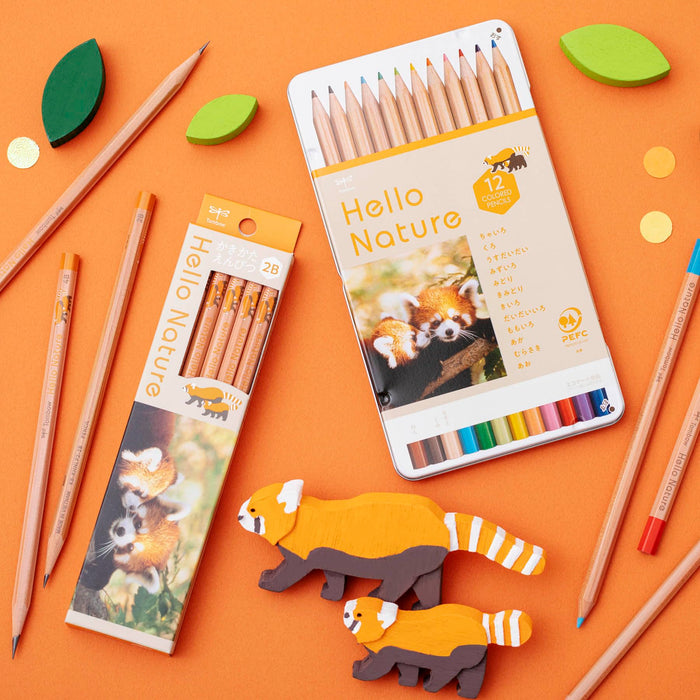 Tombow 2B Drawing Pencil - Hello Nature Red Panda Series-Kiichin - The #1 Place for Japanese Goods in Your Hand!
