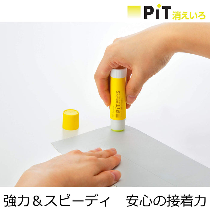 Tombow Neon Yellow Silver Pencil Glue Stick Disappearing Color 10 Pack-Kiichin - The #1 Place for Japanese Goods in Your Hand!