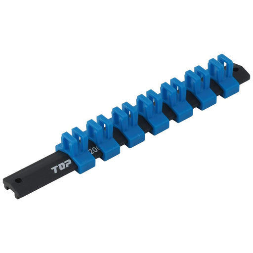 Top Kogyo Socket Rail 12.7mm Drive 200mm with 7 Clips Tsubame Sanjo Made-Kiichin - The #1 Place for Japanese Goods in Your Hand!