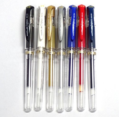 Mitsubishi Pencil Uni-Ball Signo Broad UM-153 Gel Ink Pen Pack of 7-Kiichin - The #1 Place for Japanese Goods in Your Hand!