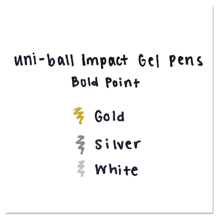 Mitsubishi Pencil Uni-Ball Impact Bold 1.0mm Gel Pen Pack of 3-Kiichin - The #1 Place for Japanese Goods in Your Hand!