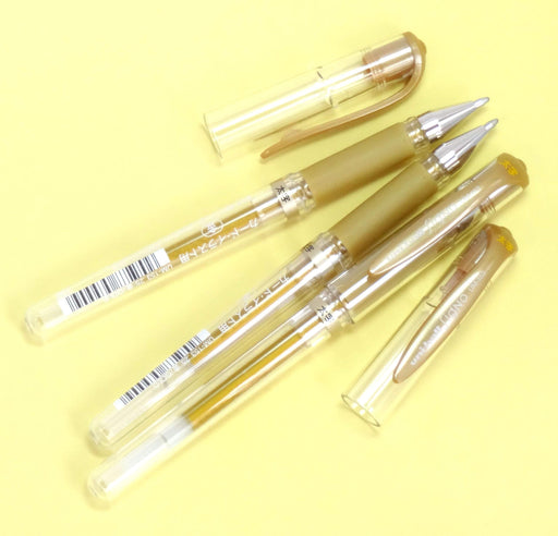Mitsubishi Pencil Uni-Ball Signo Gel Impact Bold Gold Ink Pen 3-Pack Japan Made-Kiichin - The #1 Place for Japanese Goods in Your Hand!