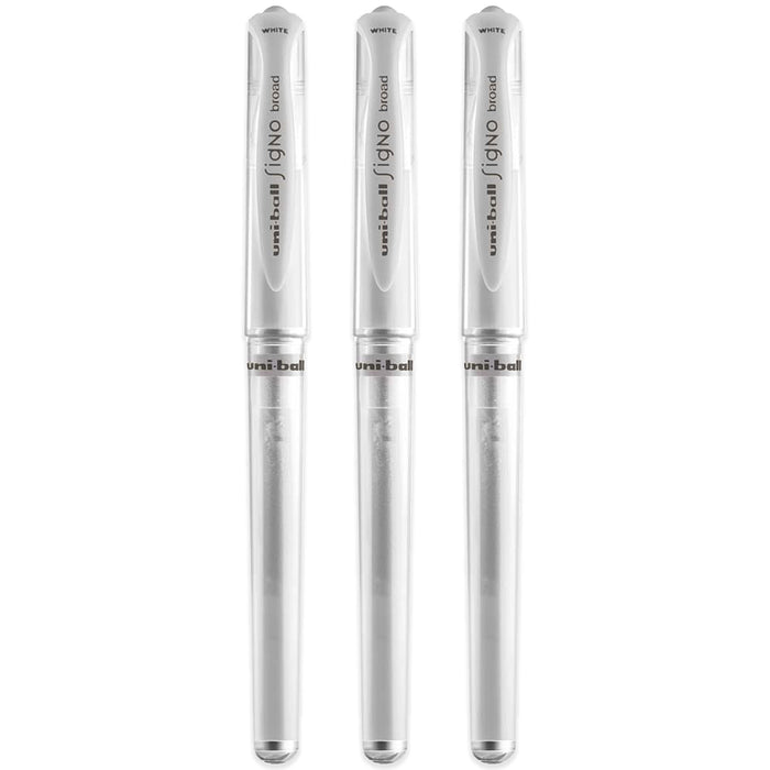 Mitsubishi Pencil Uniball Signo Bold White Gel Pen 3 Pack - Made in Japan-Kiichin - The #1 Place for Japanese Goods in Your Hand!