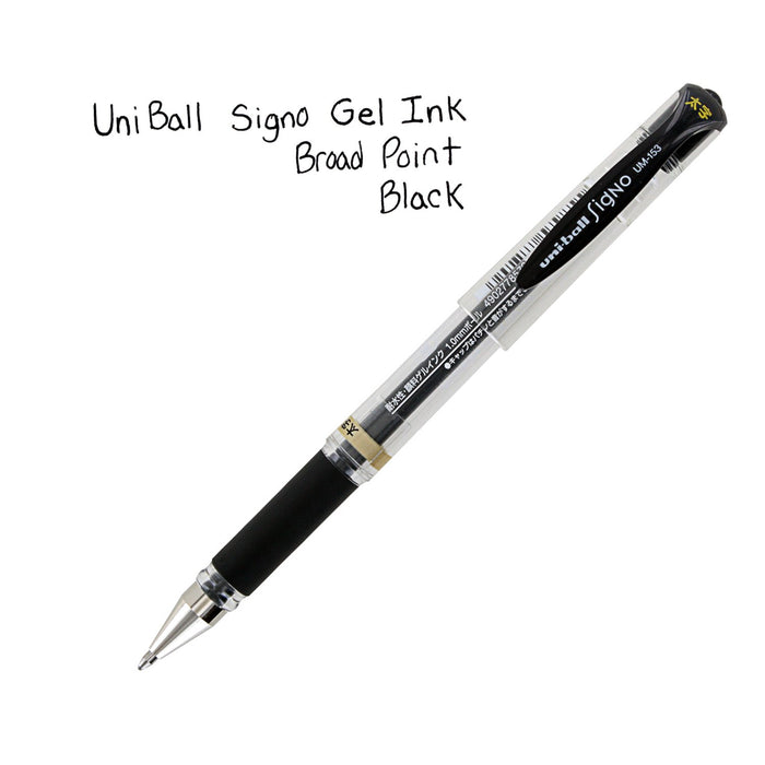 Mitsubishi Pencil Uniball Signo UM-153 Gel Ink 1.0mm Bold Pack of 6 3 Count-Kiichin - The #1 Place for Japanese Goods in Your Hand!