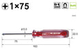 Vessel Crystalline Regular Driver - Plus 1x75 6300 Series by Vessel-Kiichin - The #1 Place for Japanese Goods in Your Hand!