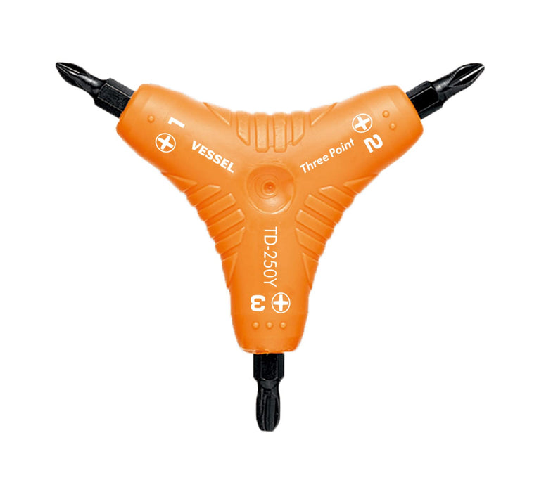 Vessel Three Point Plus TD-250Y Driver - High-Performance Vessel Tool-Kiichin - The #1 Place for Japanese Goods in Your Hand!