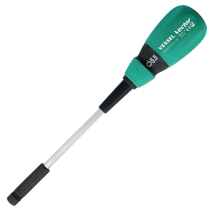 Vessel Vector 5.5mm Nut Driver B-290Nt - High-quality Tool by Vessel-Kiichin - The #1 Place for Japanese Goods in Your Hand!