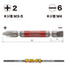 Vessel Double Ended Combination Gosai Bit 2Pk +2/-6x65 - Vessel Gs142665-Kiichin - The #1 Place for Japanese Goods in Your Hand!