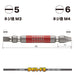 Vessel Double Ended Combination Gosai Bit -5/-6x65 2-Piece Set GS145665-Kiichin - The #1 Place for Japanese Goods in Your Hand!