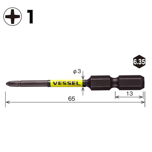 Vessel Sakisubo Stepped Bit Set of 2 +1 x Φ3 x 65mm - SS161065 Vessel-Kiichin - The #1 Place for Japanese Goods in Your Hand!