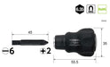 Vessel Stubby Driver Set with +2/-6 Short Bit - 270Bw-62 Vessel Replacement Kit-Kiichin - The #1 Place for Japanese Goods in Your Hand!