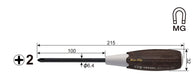 Vessel Woody Driver with Non-Slip Grip +2x100 300 Vessel Tool-Kiichin - The #1 Place for Japanese Goods in Your Hand!