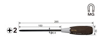 Vessel Woody Driver with Non-Slip Grip 2x150 300 Model by Vessel-Kiichin - The #1 Place for Japanese Goods in Your Hand!