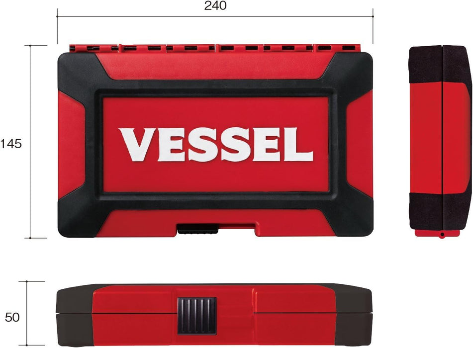 Vessel Woody 16Pcs Socket Wrench Set 3/8 Inch Drive (9.5mm) - HRW3002M-W-Kiichin - The #1 Place for Japanese Goods in Your Hand!