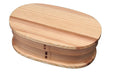 Yamaya Lacquerware Shop Wooden Oval Bentwood Lunch Box with Divider Natural-Kiichin - The #1 Place for Japanese Goods in Your Hand!