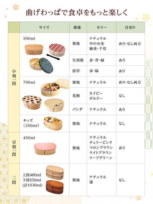 Yamaya Lacquerware Shop Heian Red Magewappa Lunch Box Made in Japan-Kiichin - The #1 Place for Japanese Goods in Your Hand!