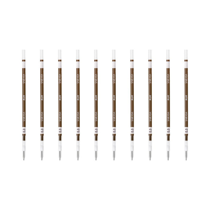 Zebra Sarasa Select Ballpoint Pen Refill 0.3mm Lead Brown 10 Pieces-Kiichin - The #1 Place for Japanese Goods in Your Hand!