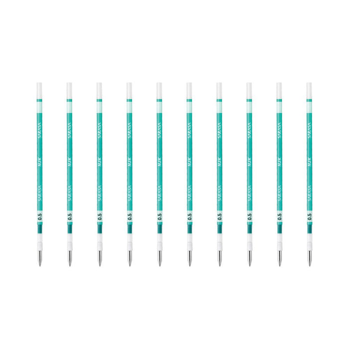 Zebra Sarasa Select Blue-Green Ballpoint Pen Refill 0.5mm Lead Pack of 10-Kiichin - The #1 Place for Japanese Goods in Your Hand!