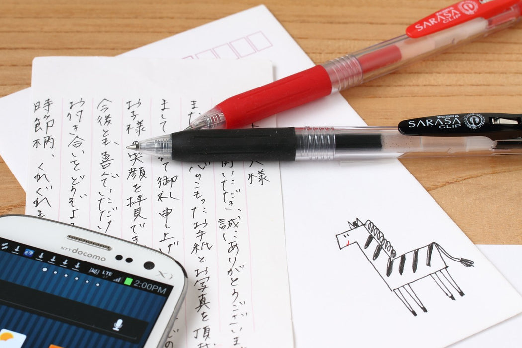 Zebra Sarasa Gel Ballpoint Pen Refill Jf-1.0 Black Lead Pack of 10 BRJF10BK-Kiichin - The #1 Place for Japanese Goods in Your Hand!