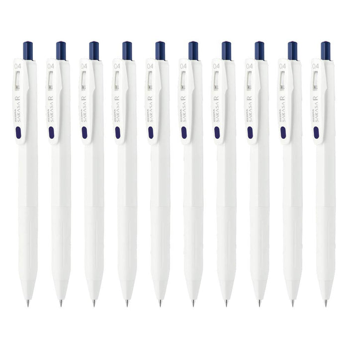 Zebra Sarasa R Blue Black Gel Ballpoint Pen 0.4mm Set of 10-Kiichin - The #1 Place for Japanese Goods in Your Hand!