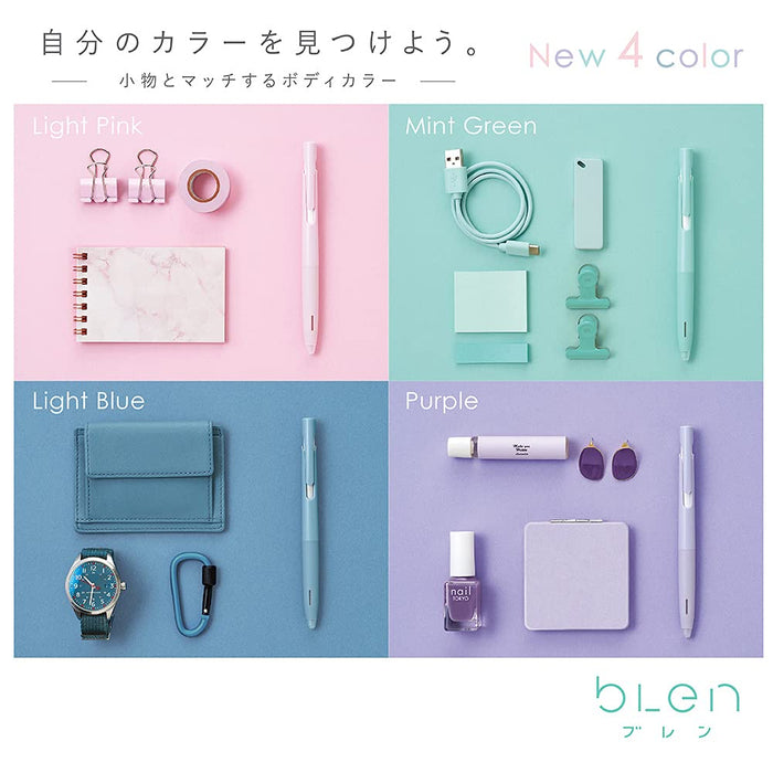 Zebra Bren 0.5mm Ballpoint Pen with Black Ink Mint Green Barrel - Pack of 10-Kiichin - The #1 Place for Japanese Goods in Your Hand!