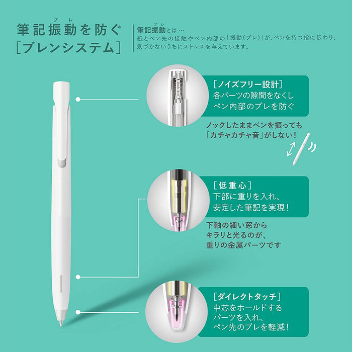 Zebra Bren 0.5mm Ballpoint Pen with Black Ink Mint Green Barrel - Pack of 10-Kiichin - The #1 Place for Japanese Goods in Your Hand!