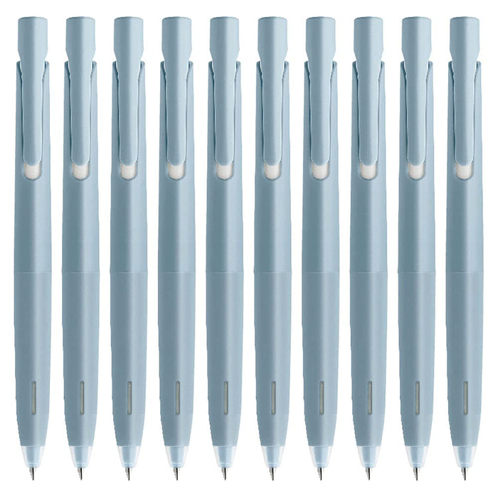 Zebra Bren 10-Pack 0.7mm Oil-Based Ballpoint Pen Black Ink Light Blue Barrel-Kiichin - The #1 Place for Japanese Goods in Your Hand!