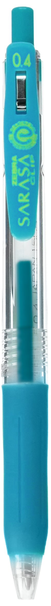 Zebra Sarasa Clip JJS15-BG Blue Green 0.4mm - Premium Zebra Writing Instrument-Kiichin - The #1 Place for Japanese Goods in Your Hand!