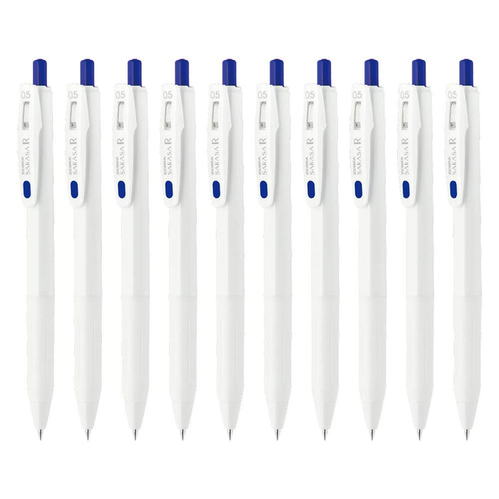 Zebra Sarasa R Gel Ballpoint Pens 0.5mm Blue Ink Pack of 10-Kiichin - The #1 Place for Japanese Goods in Your Hand!