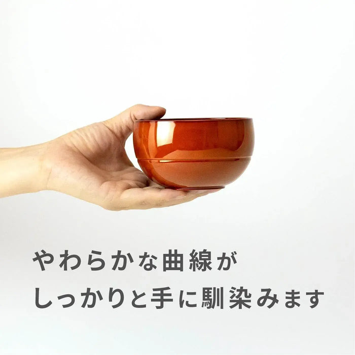 Asahi Koyo Medium Round Bowl Amber Retro Dishwasher Microwave Safe