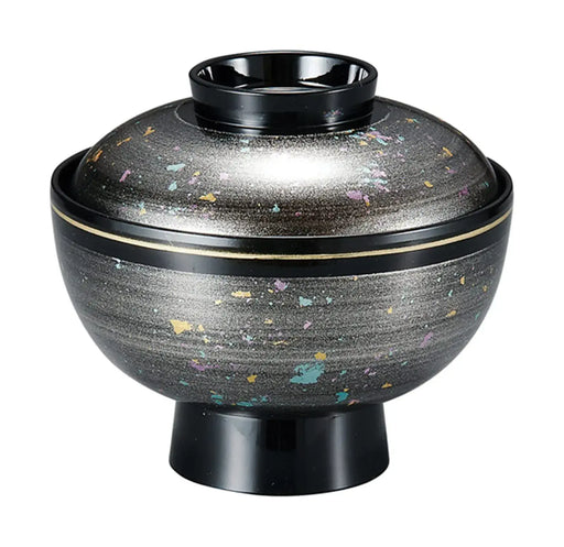 Fukui Craft Heat-Resistant 4.2-Inch Zoni Bowl Silver Gloss