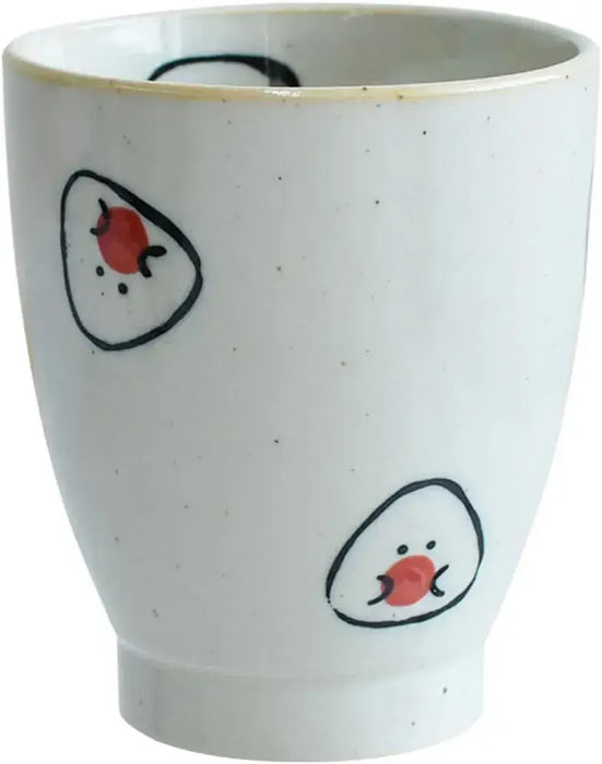 Ippinsha Gyutto Onigiri-san Dish Chopstick Rest Bean Plate Made in Japan - Plum Onigiri - 4536818470828